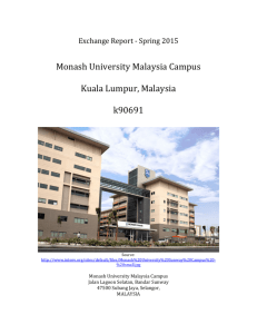 Monash University Malaysia Campus Kuala Lumpur, Malaysia