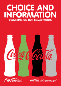 DELIVERING ON OUR COMMITMENTS - Coca-Cola