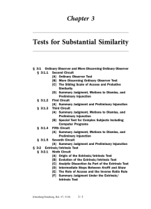 Tests for Substantial Similarity