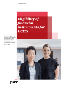 Eligibility of financial instruments for UCITS