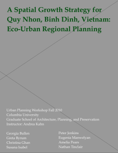 A Spatial Growth Strategy for Quy Nhon, Binh Dinh