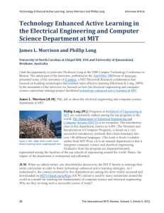 Technology Enhanced Active Learning in the Electrical Engineering