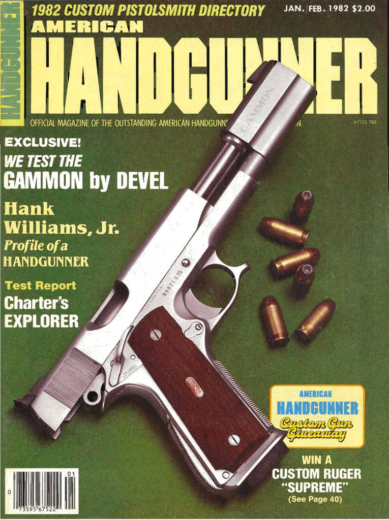 AMT/AM .44/.357 Arcadia Machine & Tool Checkered Walnut Pistol Grips w/AM Logo 