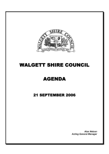 walgett shire council agenda