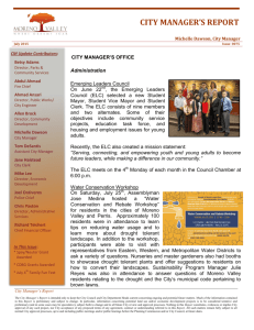 city manager's report - City of Moreno Valley
