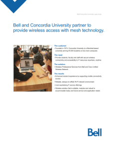 Bell and Concordia University partner to provide