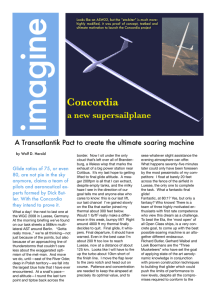 Concordia, A New Supersailplane - Wolf's View