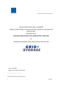 Contract ENER C2/2014-642 / S12.698798 “Support to R&I strategy