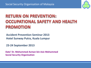 6) return on prevention occupational safety and health promotion