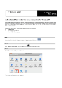 ITIT Service Desk Mac OS X
