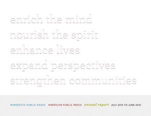 Annual Report - American Public Media