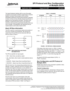 AN1340: SPI Protocol and Bus Configuration of Multiple DCPs