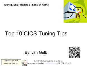 Top 10 CICS Tuning Tips