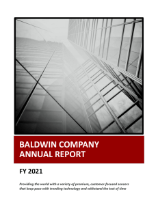 Baldwin Company annual report