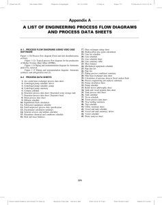 a list of engineering process flow diagrams and process