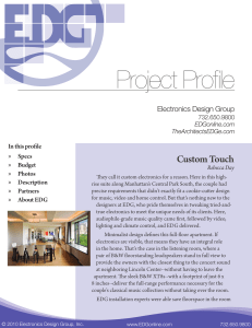 Project Profile - Electronics Design Group, Inc.