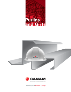 Canam - Purlins and Girts Catalogue (Canada)