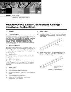 METALWORKS Linear Connections Ceilings