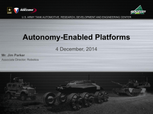 Autonomy-Enabled Platforms