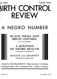 A NEGRO NUMBER - The Radiance Foundation