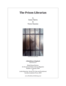 The Prison Librarian - Bleakhouse Publishing