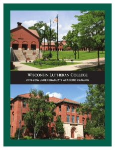 Academic Catalog - Wisconsin Lutheran College