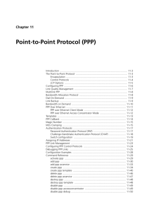 Chapter 11: Point-to-Point Protocol (PPP)