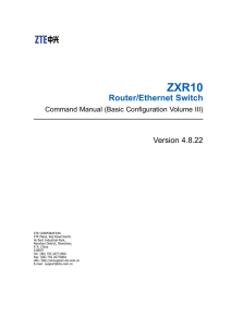 ZXR10 Router/Ethernet Switch