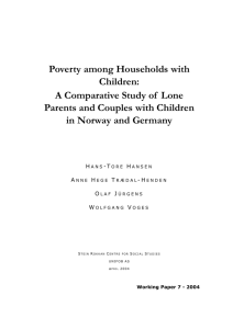 Poverty among Households with Children: A Comparative Study of