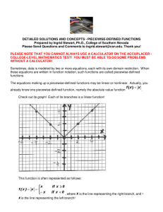 Piecewise-Defined Functions - College of Southern Nevada