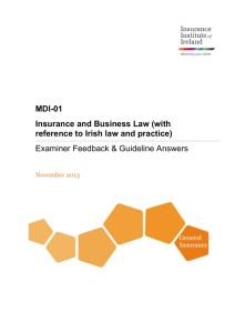 MDI-01 Insurance and Business Law