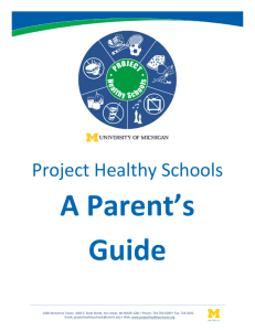 Project Healthy Schools A Parent's