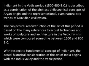 Indian art in the Vedic period - Indus Valley School of Art