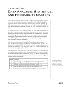 Data Analysis, Statistics, and Probability Mastery