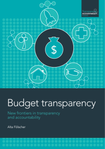 Budget transparency - the Transparency & Accountability Initiative