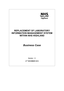 WEB 5.6 Lab Information System Business Case