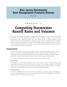 Chapter 5: Computing Stormwater Runoff Rates and Volumes
