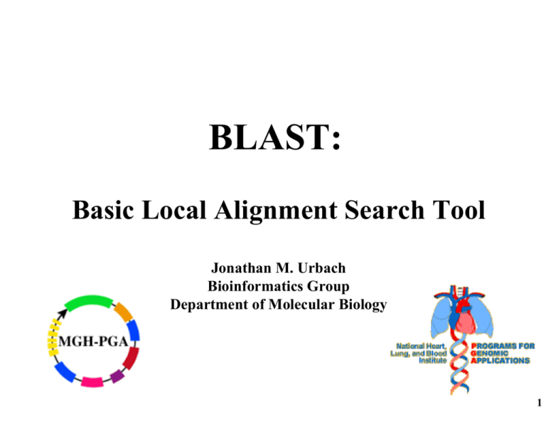 BLAST Basic Local Alignment Search Tool