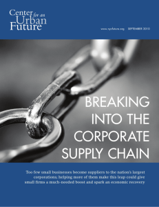 Breaking into the Corporate Supply Chain