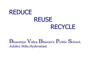 Water Conservation - Bharatiya Vidya Bhavan's Public School