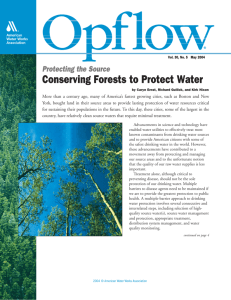 Conserving Forests to Protect Water