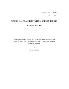 Standard Test Method for Density and Relative Density of Liquids by