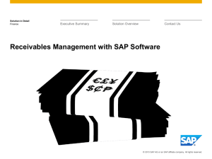 Receivables Management with SAP Software