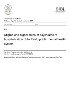 hospitalization: São Paulo public mental health system