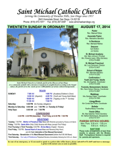 August 17, 2014 - St. Michael Catholic Church