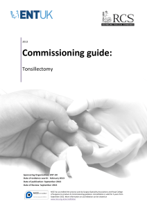 Commissioning guide : tonsillectomy
