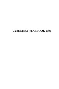 CYBERTEXT YEARBOOK 2000