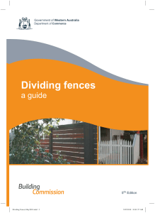 Dividing fences - Shire of Coolgardie