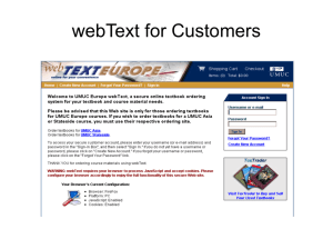 webText for Customers - webText Europe