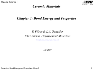 Bond Energy and Physical Properties